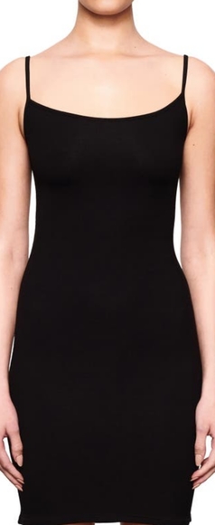 SKIMS Other - SKIMS Lounge Rib Slipdress In Onyx Medium